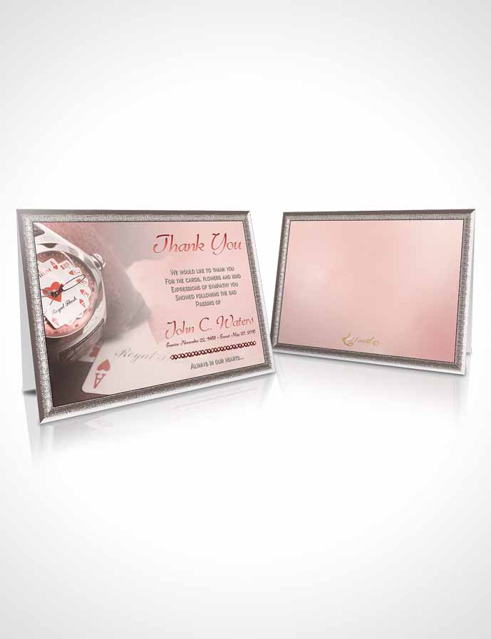 Funeral Thank You Card Template Ruby Aces