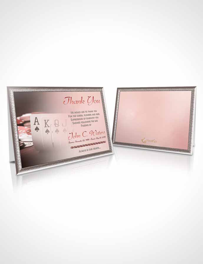 Funeral Thank You Card Template Ruby Cards