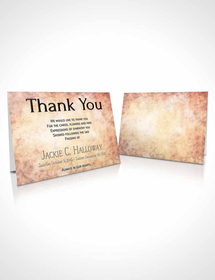 Funeral Thank You Card Template Ruby Harmonics