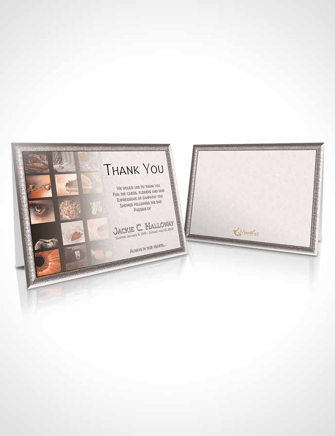Funeral Thank You Card Template Rustic Desire Photographers Dream