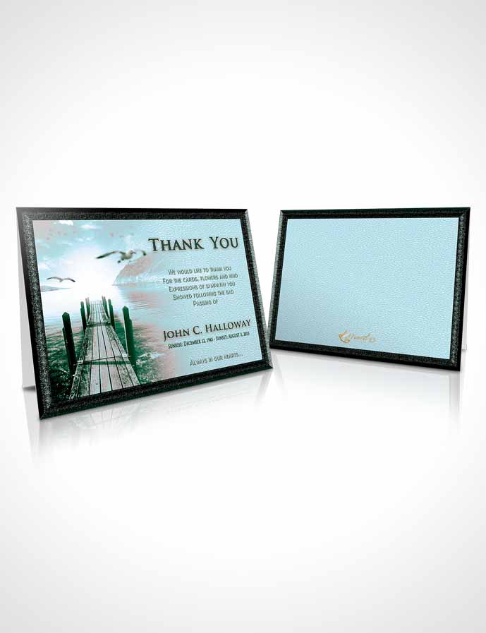 Funeral Thank You Card Template Serenity Natures Peace
