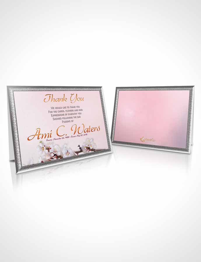 Funeral Thank You Card Template Simple Beauty Early Morning