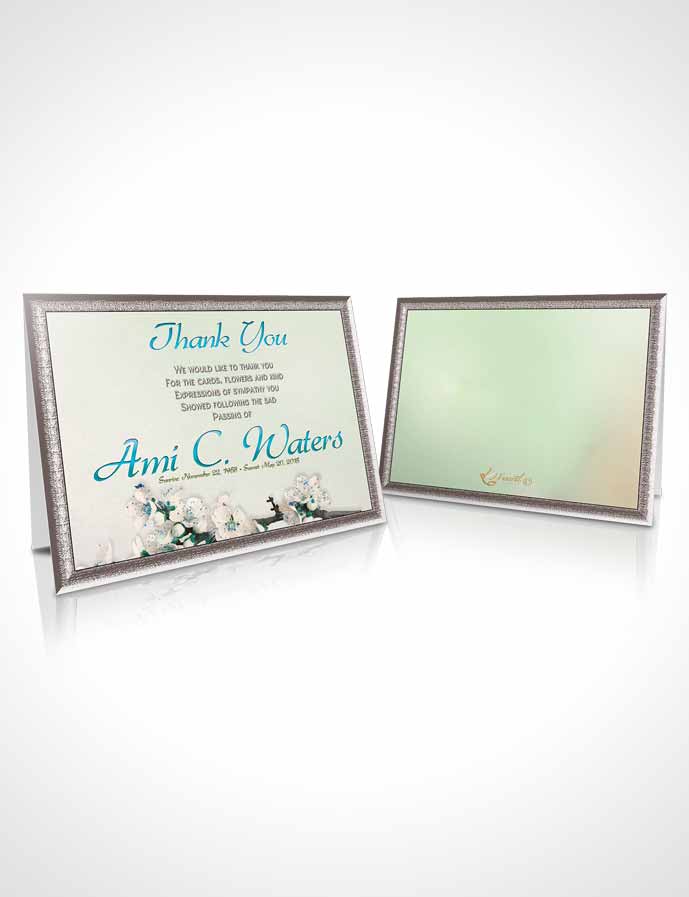 Funeral Thank You Card Template Simple Beauty Morning Calm
