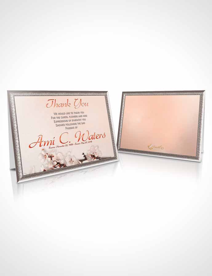 Funeral Thank You Card Template Simple Beauty Ruby Desire