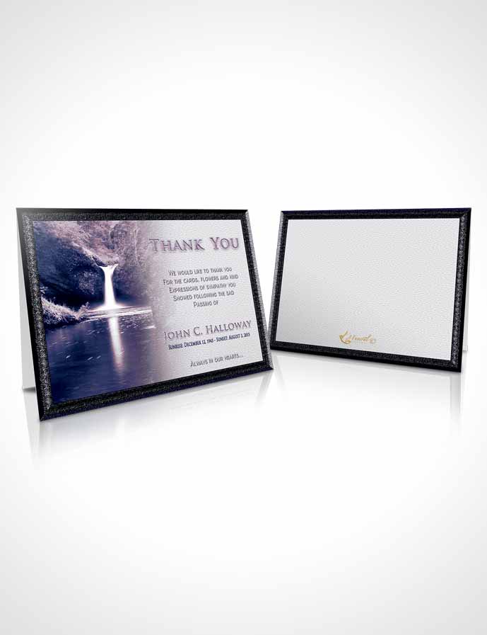 Funeral Thank You Card Template Sky Forest Magic
