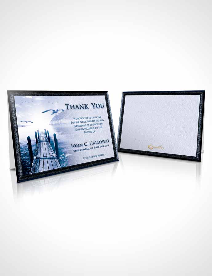 Funeral Thank You Card Template Sky Natures Peace