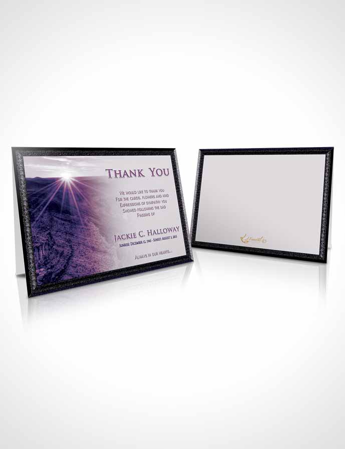 Funeral Thank You Card Template Special Moments Canyon Escape