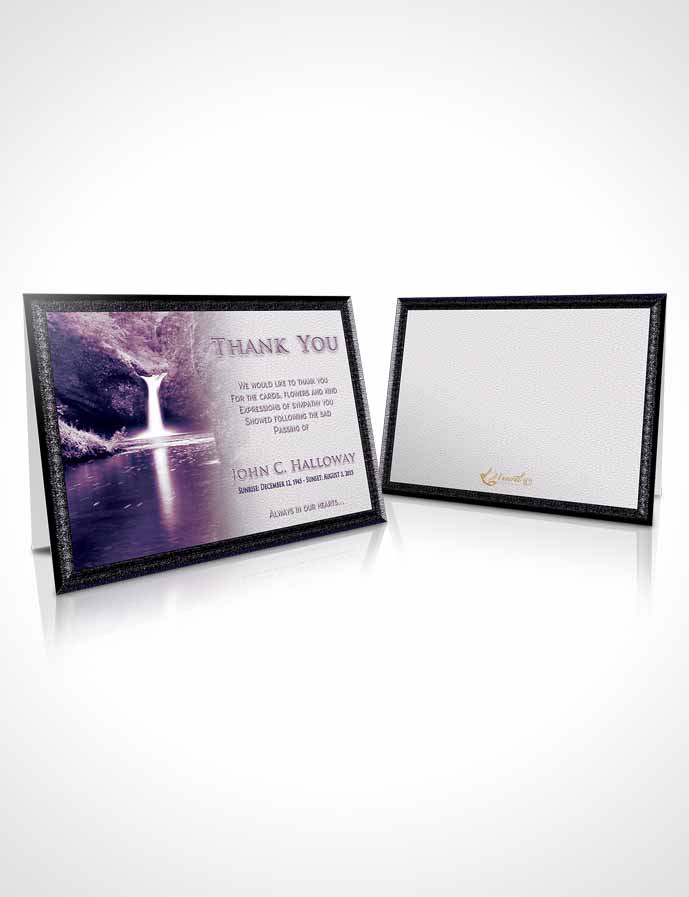 Funeral Thank You Card Template Special Moments Forest Magic