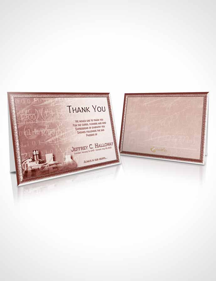 Funeral Thank You Card Template Strawberry Chemist