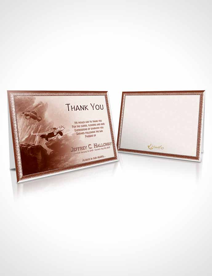 Funeral Thank You Card Template Strawberry Water Lover