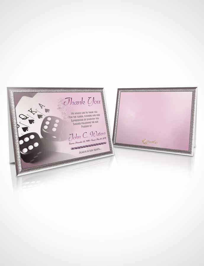 Funeral Thank You Card Template Tender Double Down