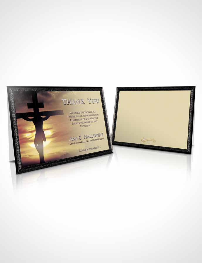 Funeral Thank You Card Template The Blissful Sacrifice