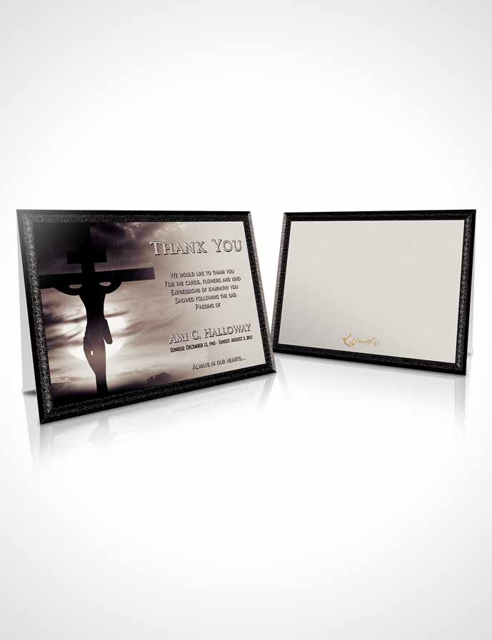 Funeral Thank You Card Template The Freedom Sacrifice