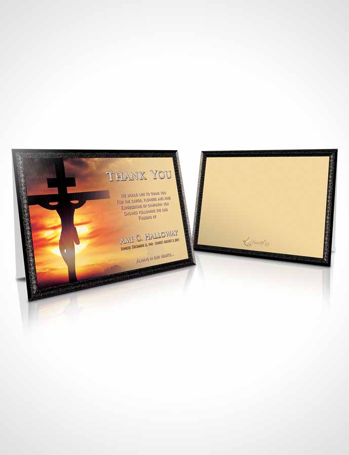 Funeral Thank You Card Template The Giving Sacrifice
