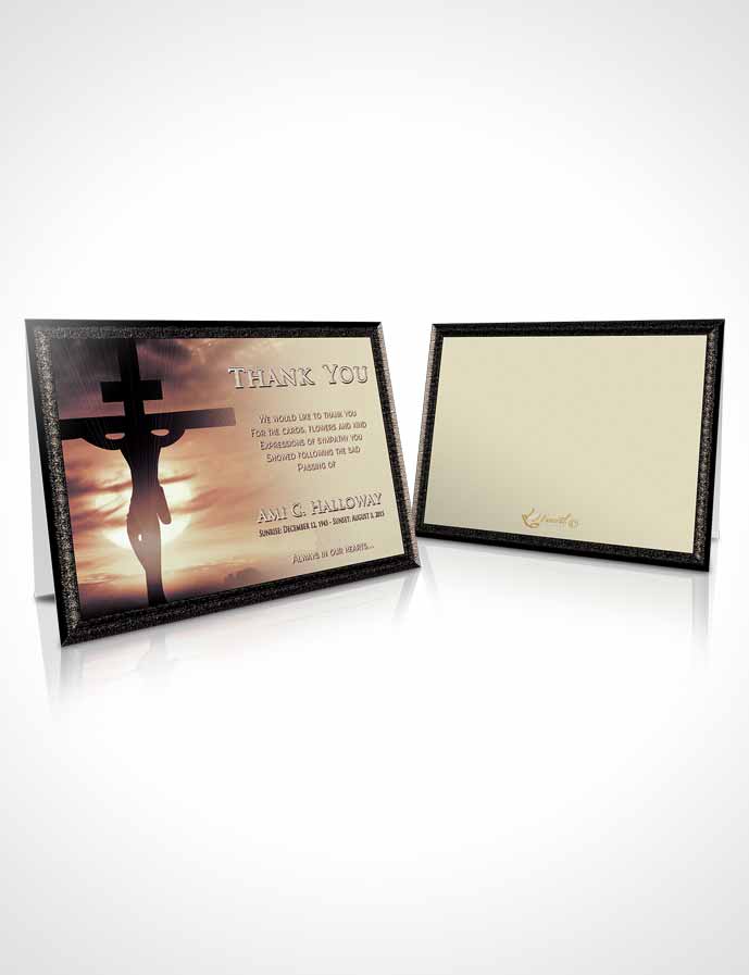 Funeral Thank You Card Template The Vintage Sacrifice