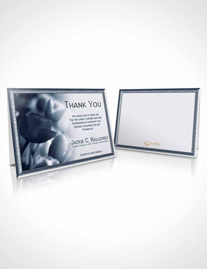 Funeral Thank You Card Template Topaz Roses