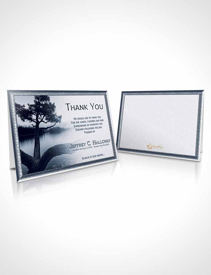 Funeral Thank You Card Template Topaz Summer Lake