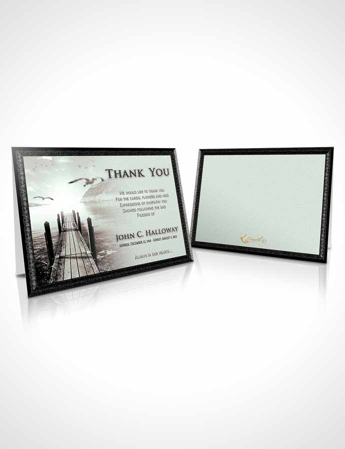Funeral Thank You Card Template Vintage Natures Peace