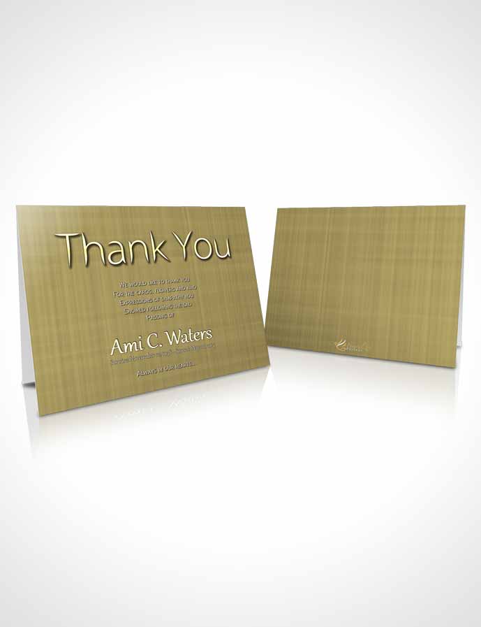Funeral Thank You Card Template Vintage Simplicity