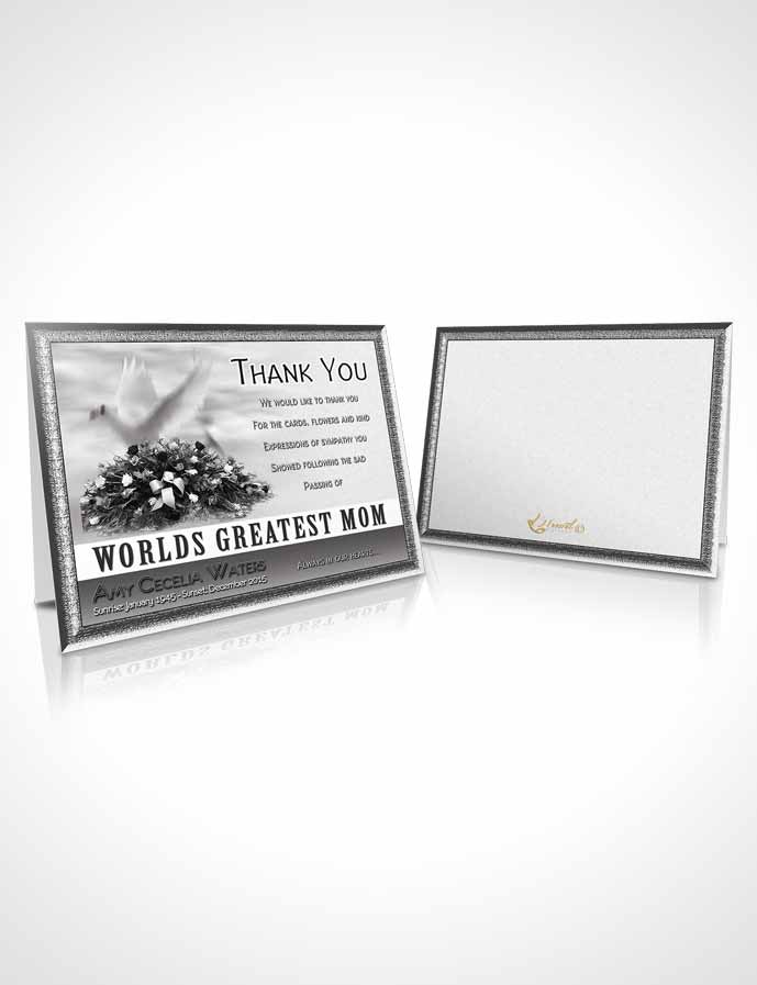 Funeral Thank You Card Template Worlds Greatest Free Mom