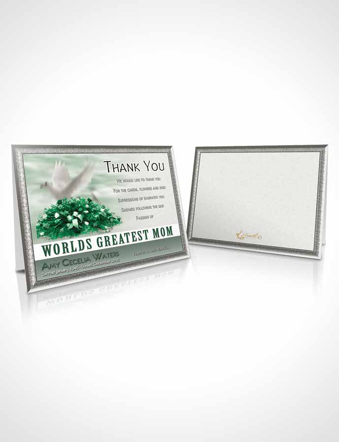 Funeral Thank You Card Template Worlds Greatest Peaceful Mom