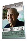 Greatest Dad Funeral Program Template