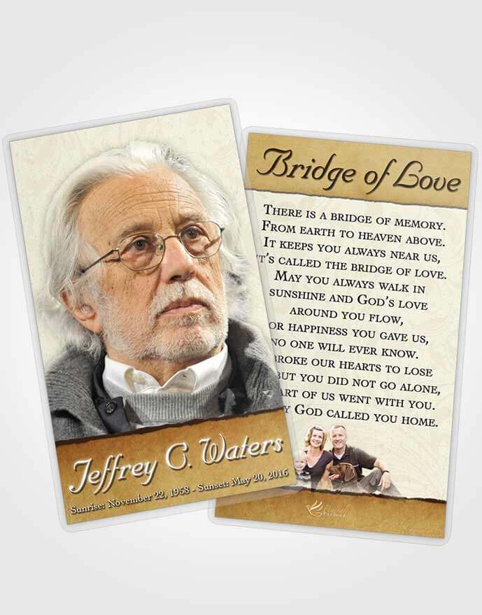Funeral Prayer Card Template Sandy Destiny