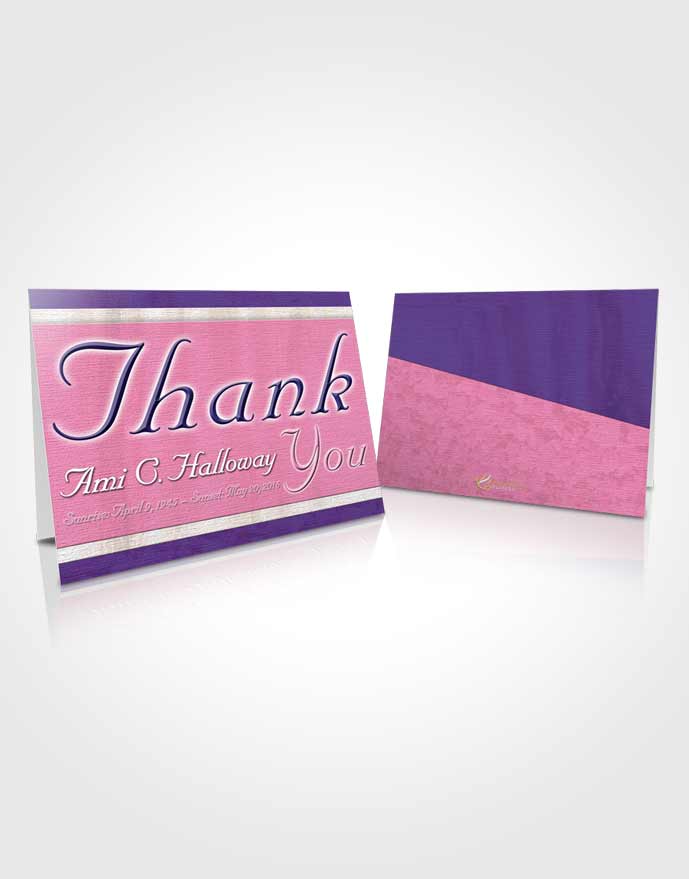 Funeral Thank You Card Template Afternoon Splendor