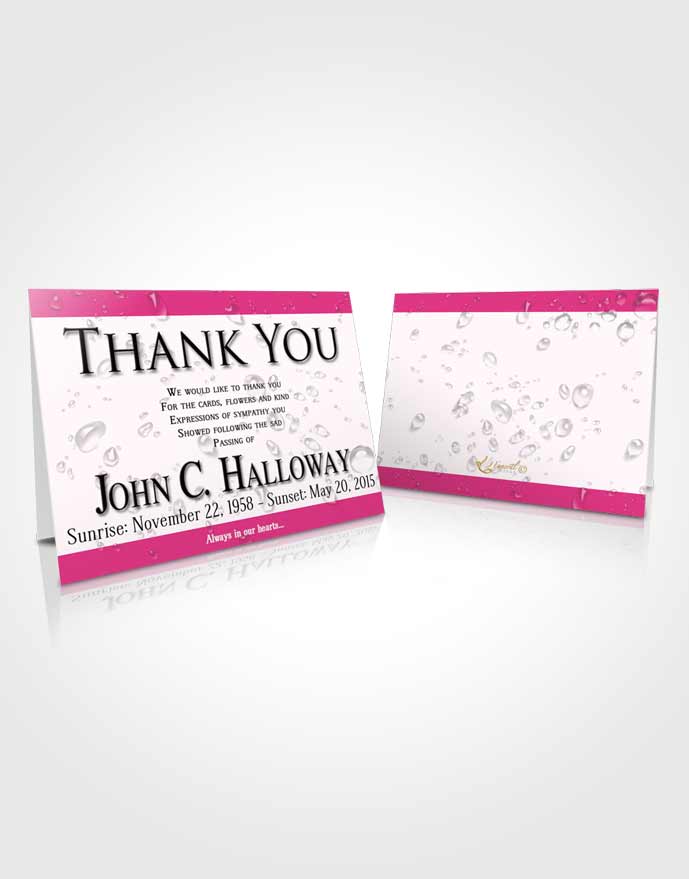 Funeral Thank You Card Template Brilliant Enchantment