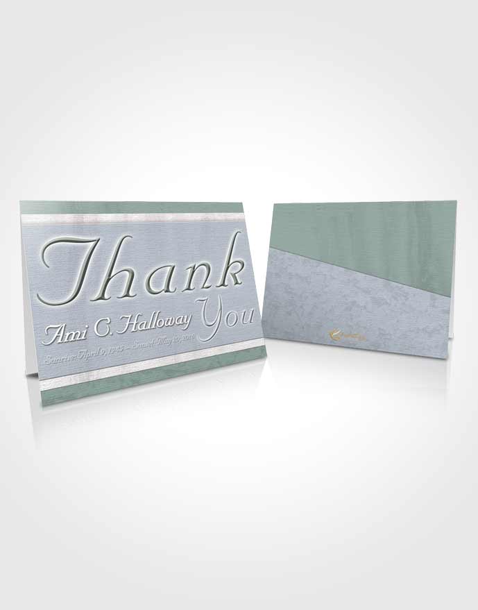 Funeral Thank You Card Template Early Morning Splendor