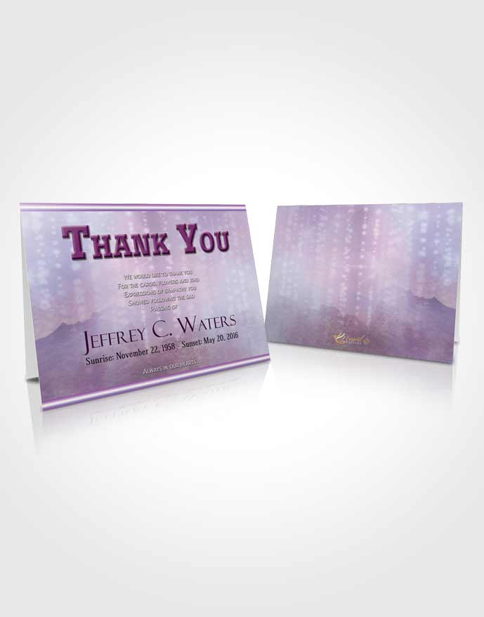 Funeral Thank You Card Template Everlasting Timeless Love