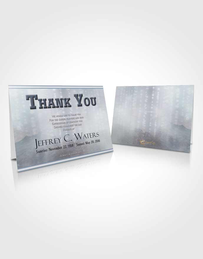 Funeral Thank You Card Template Fall Escape Timeless Love