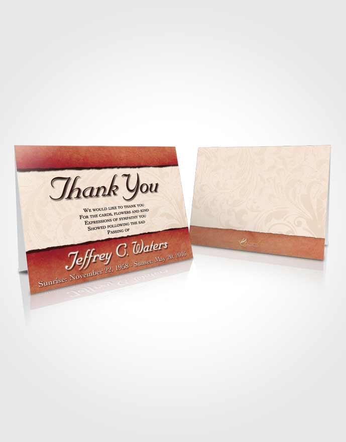 Funeral Thank You Card Template Gentle Destiny