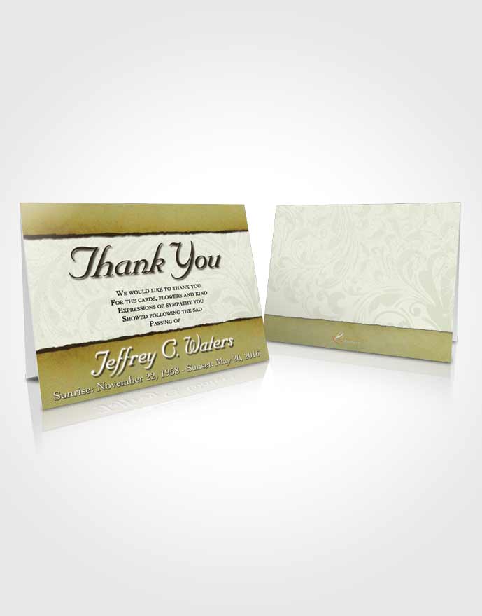 Funeral Thank You Card Template Loving Destiny