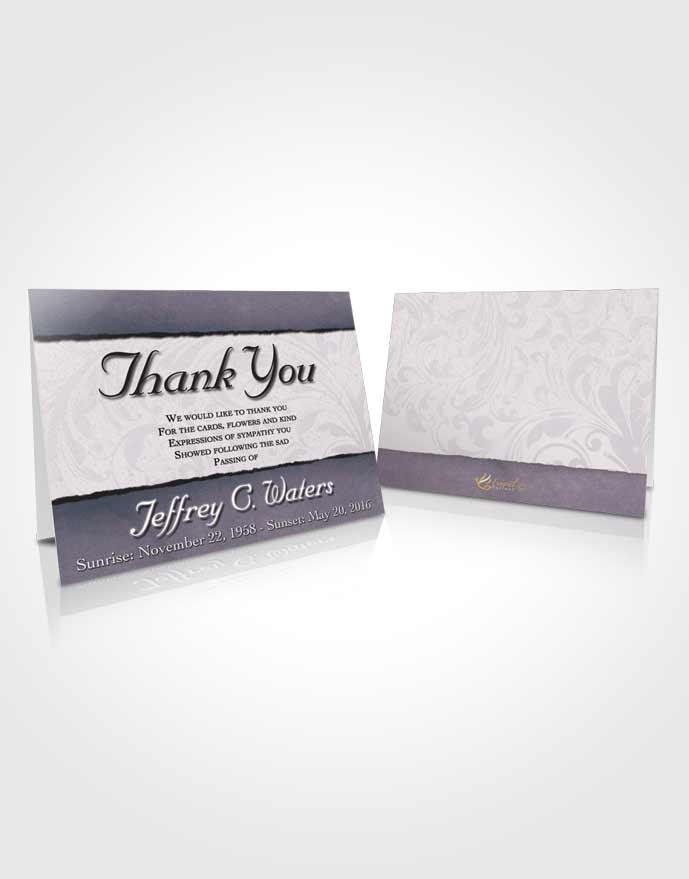 Funeral Thank You Card Template Peaceful Destiny
