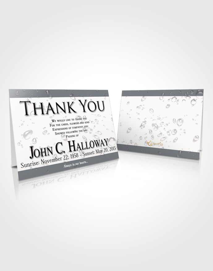 Funeral Thank You Card Template Peaceful Enchantment
