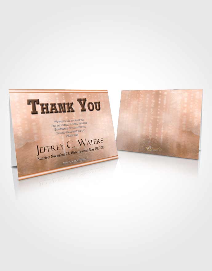 Funeral Thank You Card Template Rustic Timeless Love