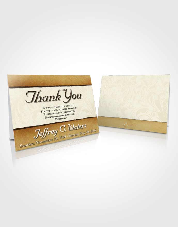 Funeral Thank You Card Template Sandy Destiny