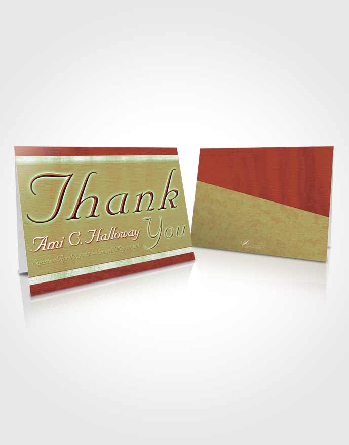 Funeral Thank You Card Template Smiling Splendor