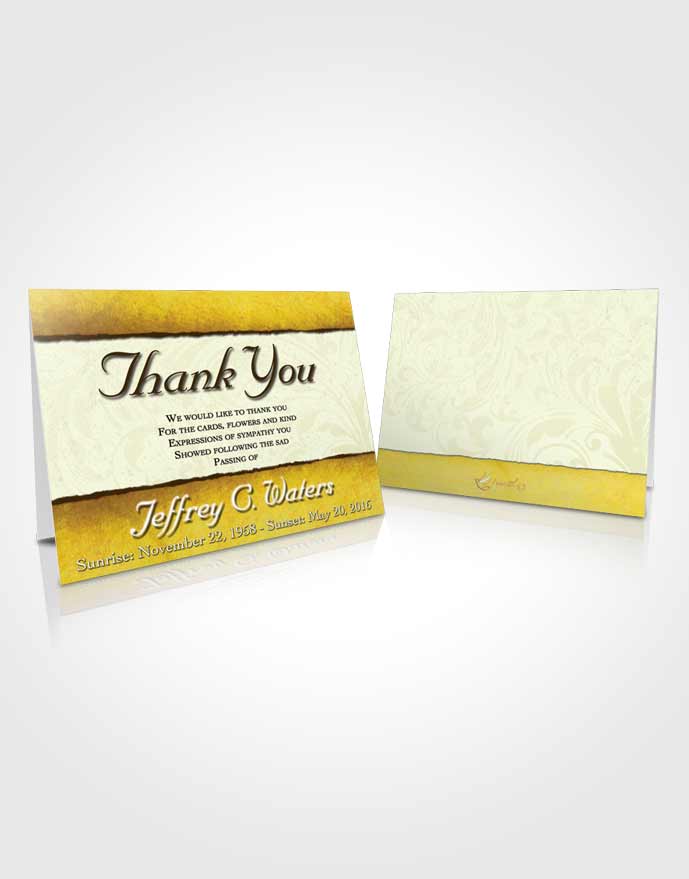 Funeral Thank You Card Template Sunrise Destiny