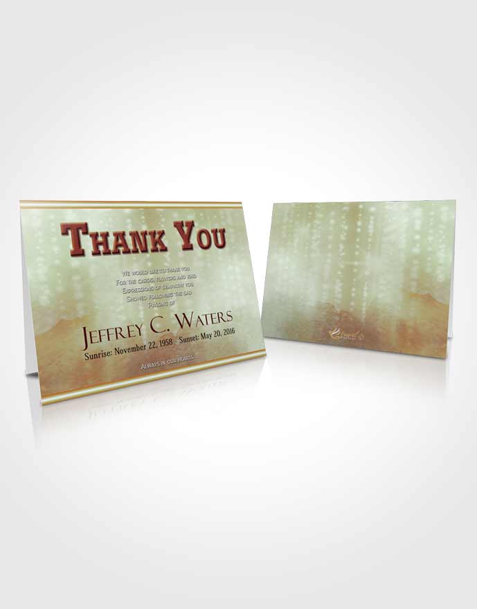 Funeral Thank You Card Template Vintage Timeless Love