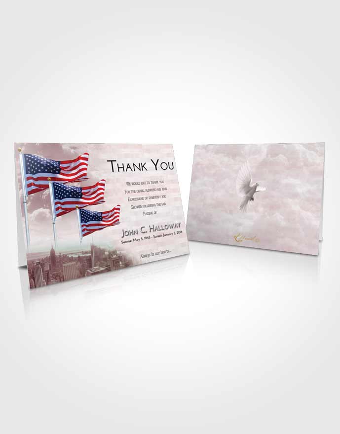 Funeral Thank You Card Template Americas Finest Sunset