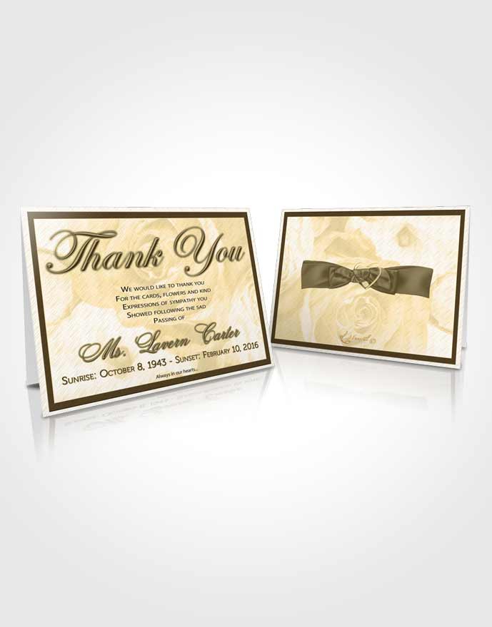 Funeral Prayer Card Template Autumn Petals in the Wind