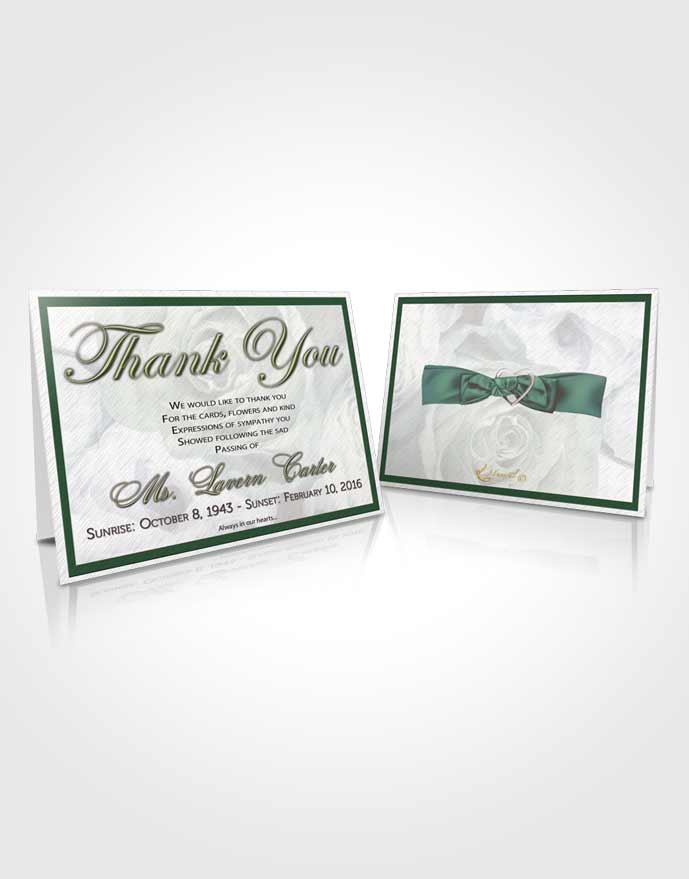 Funeral Prayer Card Template Evening Petals in the Wind