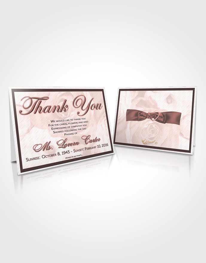 Funeral Prayer Card Template Morning Petals in the Wind