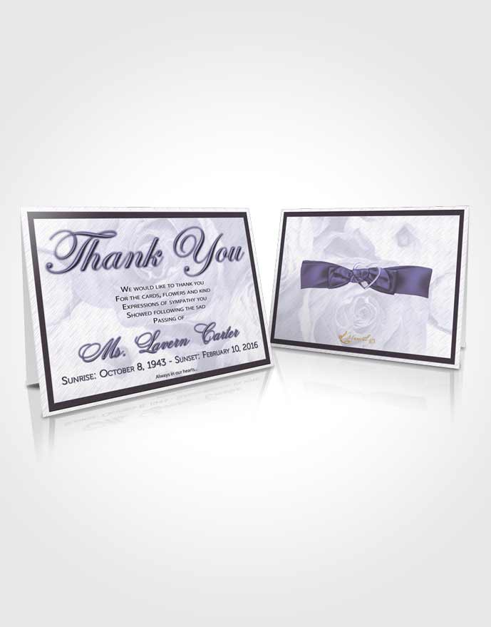 Funeral Prayer Card Template Soft Petals in the Wind