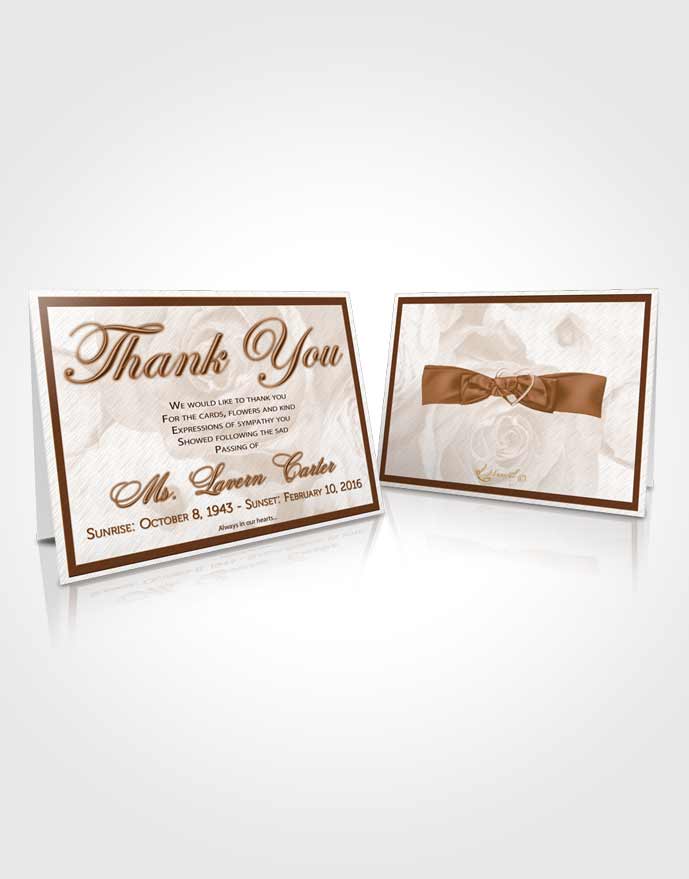 Funeral Prayer Card Template Sweet Petals in the Wind
