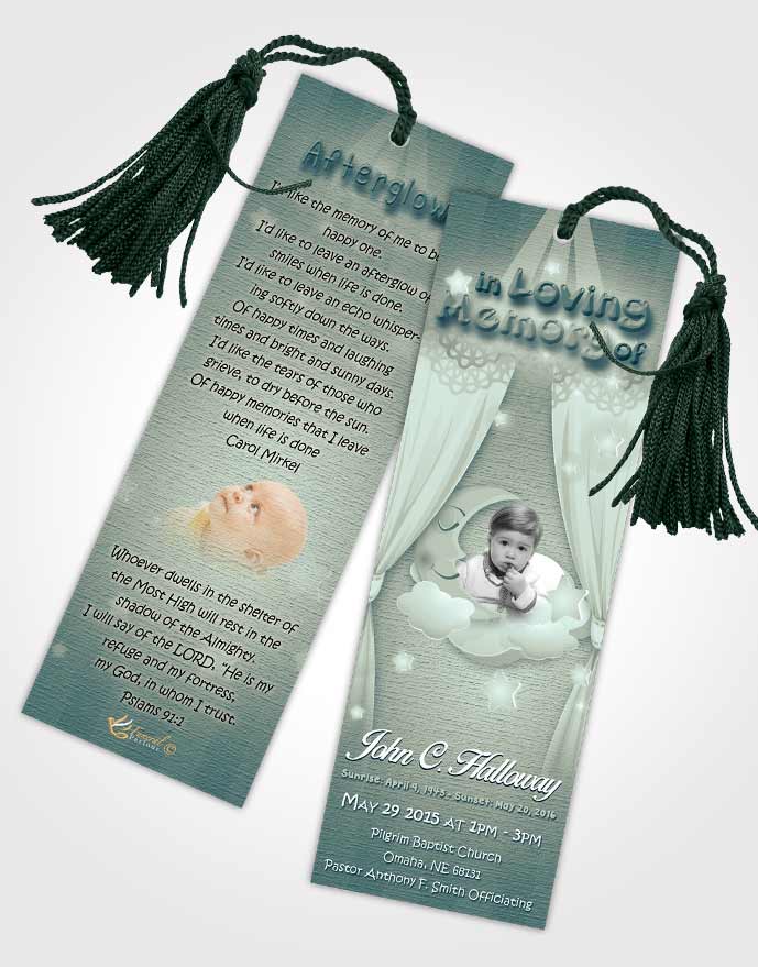 Funeral Bookmark Template Laughing Childrens Innocence