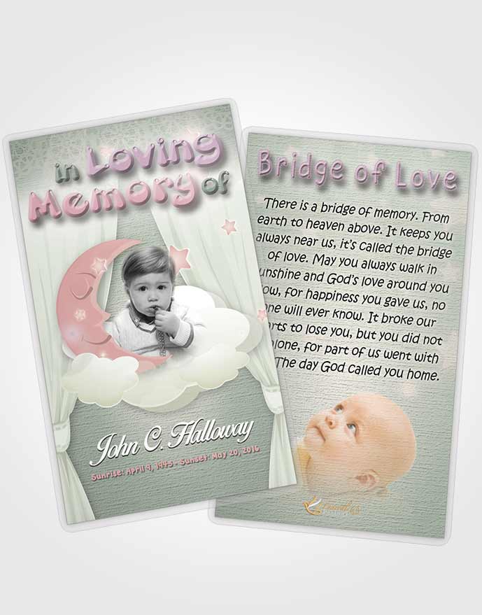 Funeral Prayer Card Template Loving Childrens Innocence