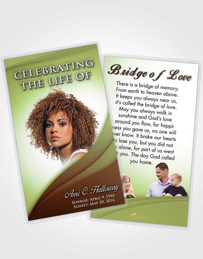Funeral Prayer Card Template Serene Magnificence